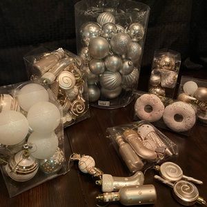 Assorted Christmas ornaments